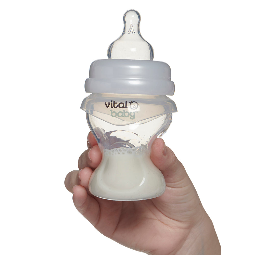 Biberon din silicon anticolici 150 ml. 0+ Vital Baby