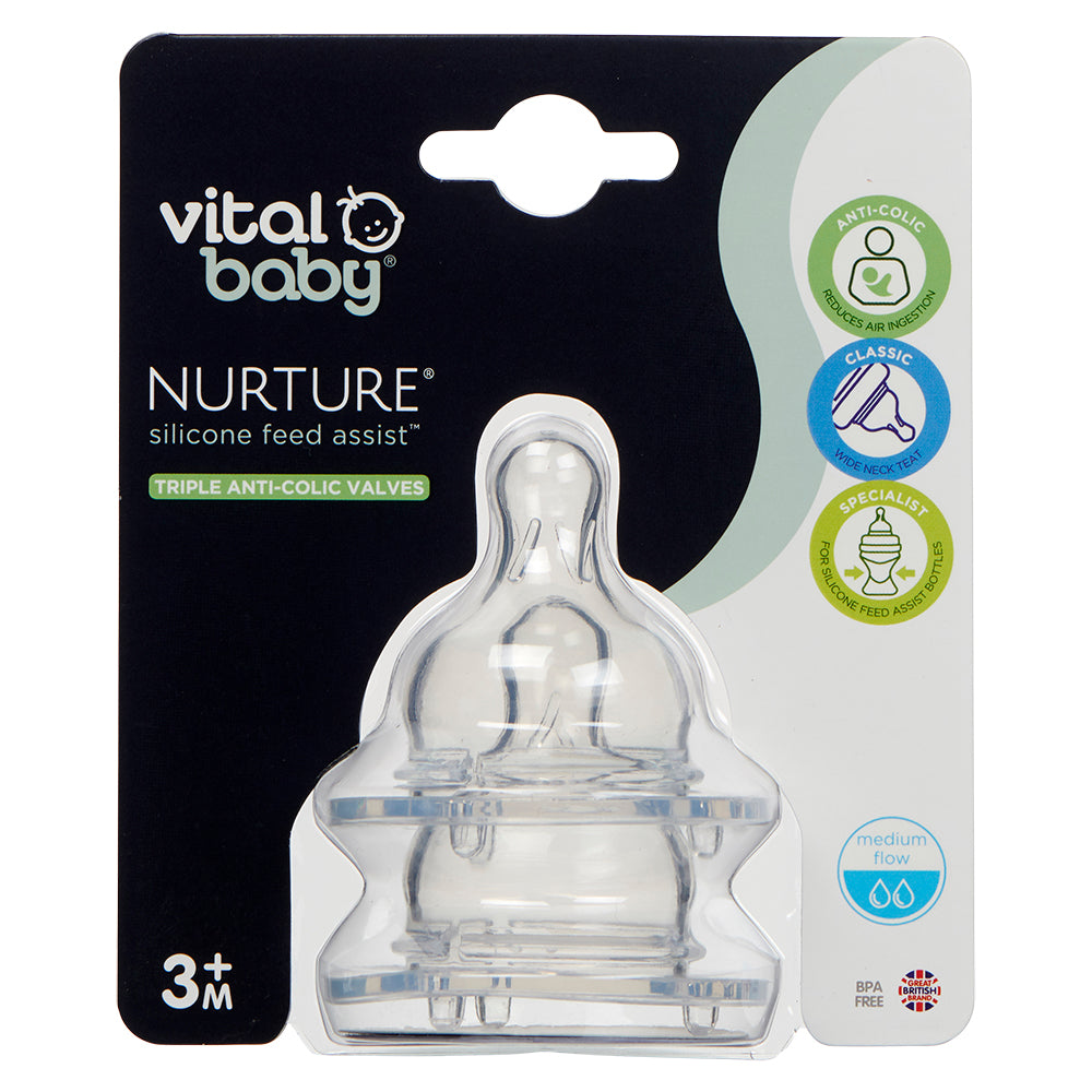 Suzete din silicon 3+ luni pentru susținerea hrănirii Vital Baby