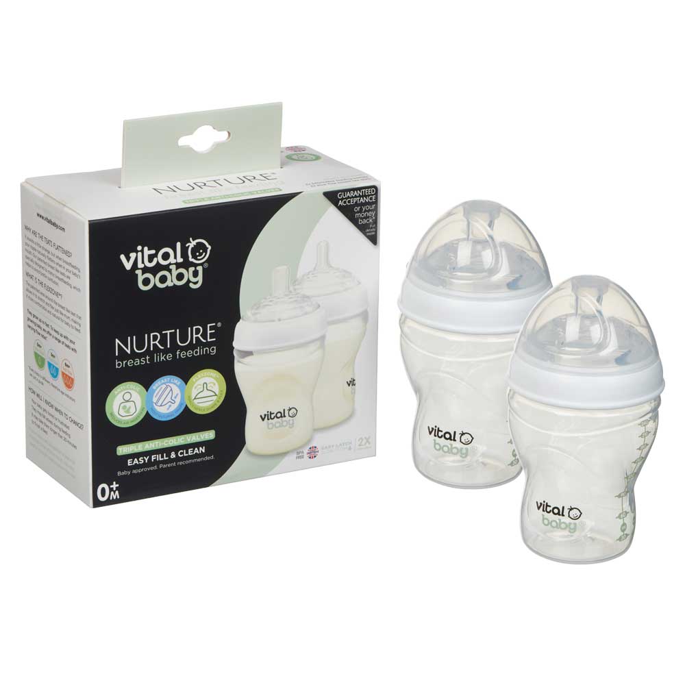 Biberoane anticolici 240 ml. 0+ Vital Baby