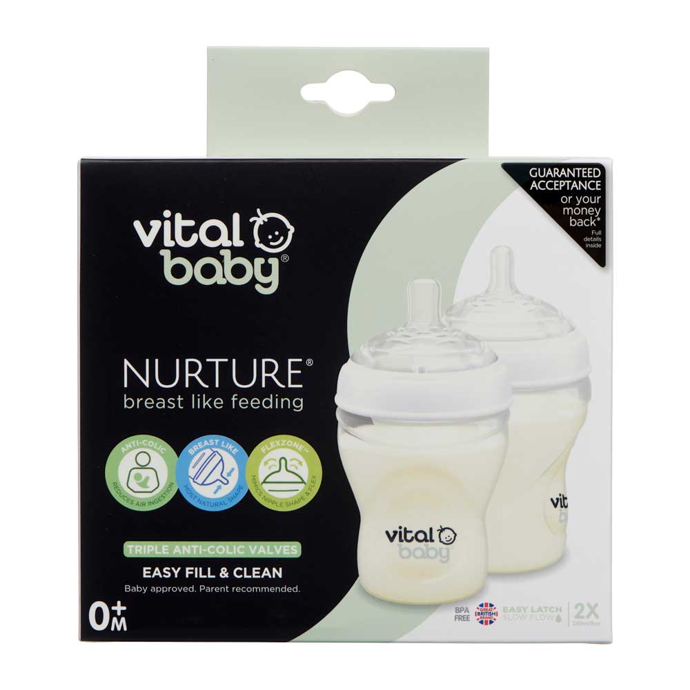 Biberoane anticolici 240 ml. 0+ Vital Baby