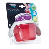 Bol de hrănire anti-vărsare Purple Vital Baby