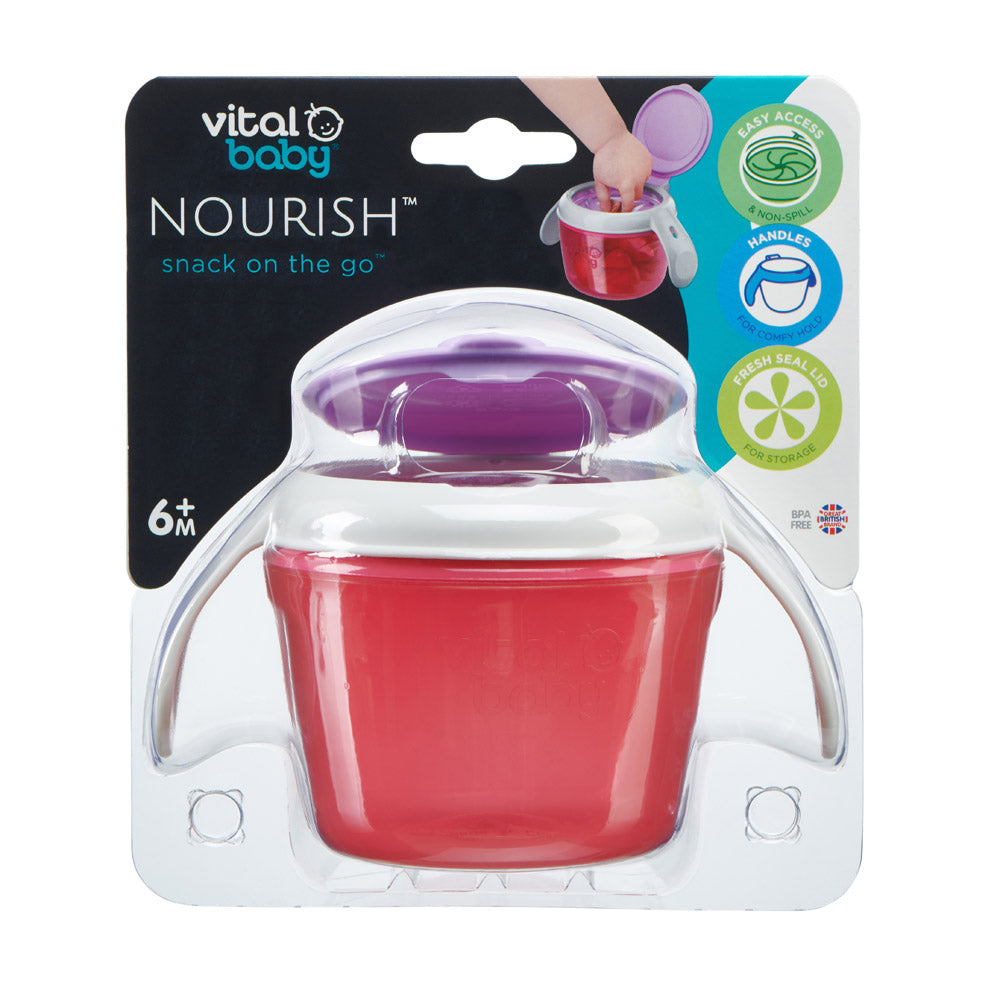 Bol de hrănire anti-vărsare Purple Vital Baby
