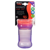 Cană anti-vărsare cu margine moale din silicon pentru sorbție la 360° Purple Vital Baby