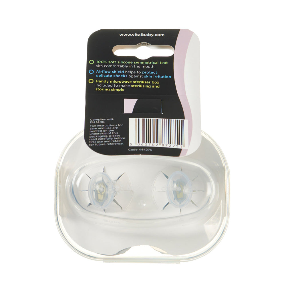 Suzete calmante cu flux de aer 6-18 luni Vital Baby