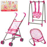 Raya Toys babakocsi, nyugágy és hinta babáknak