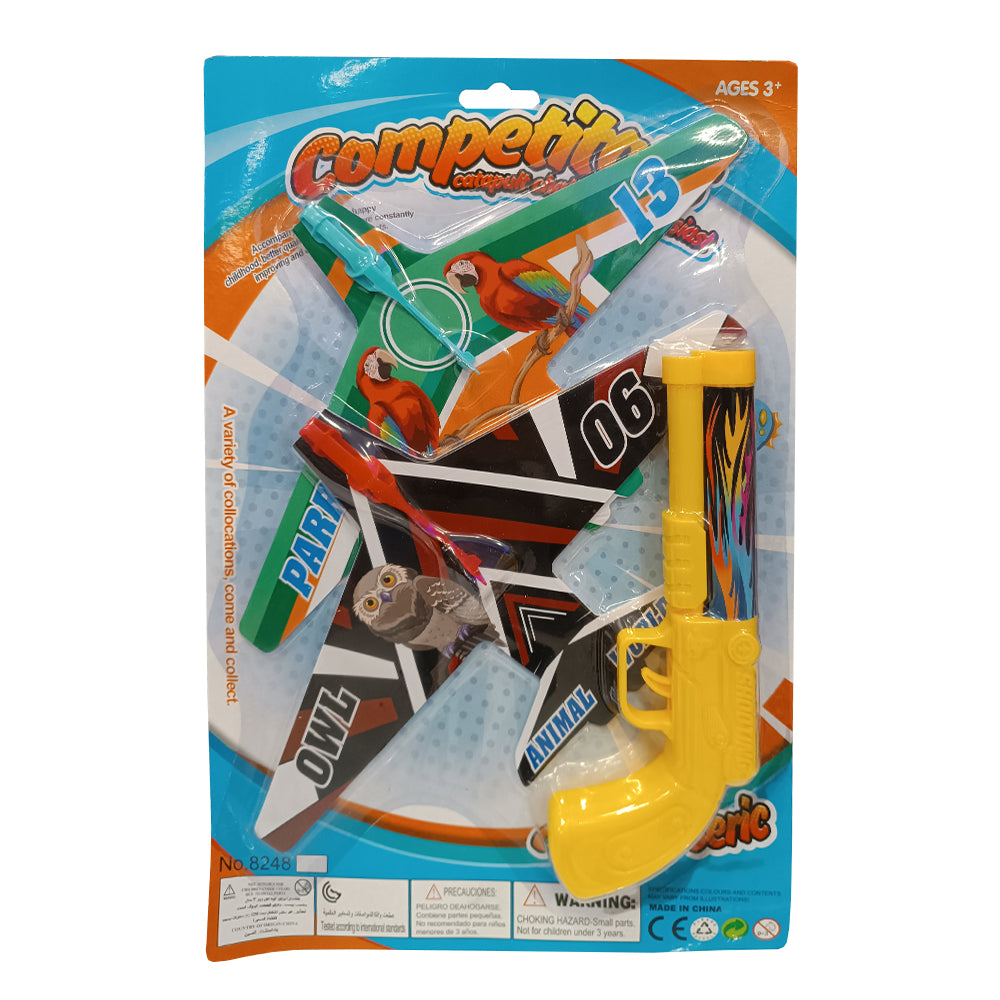 Katapult sárga, két repülővel – Raya Toys