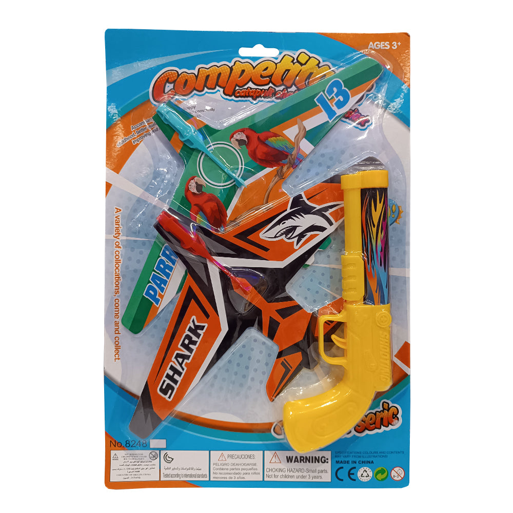 Katapult sárga, két repülővel – Raya Toys