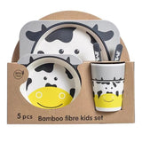 Raya Toys 5 db-os gyermek étkészlet - Tehénke