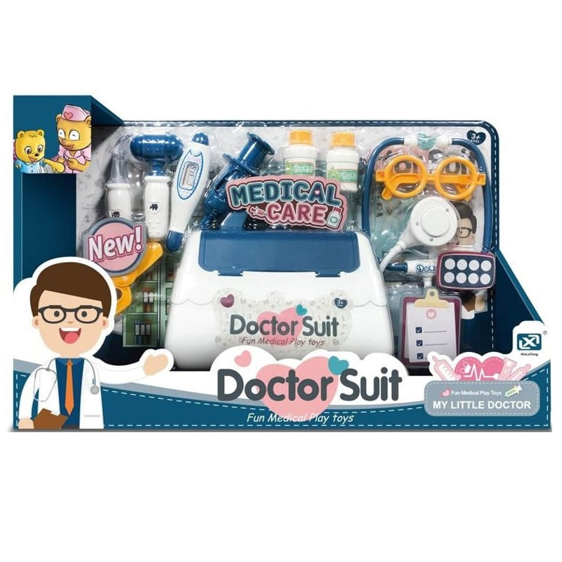 Докторски Комплект С Чанта Син Raya Toys