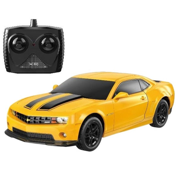 Rádió-távirányítású autó, 1:24, Chevrolet Camaro, sárga, Raya Toys