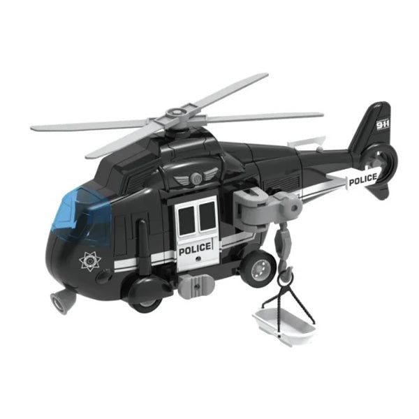 WENYI Akkumulátoros Rendőrségi Helikopter, Fekete