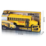 Ученически Автобус 1:16 С Музика И Светлини Жълт Raya Toys