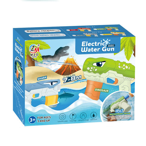 Воден Пистолет На Батерии Динозавър Червен Raya Toys