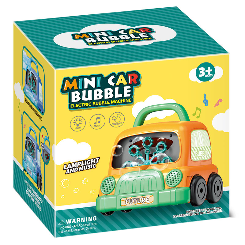 Mini mașină cu bule portocalii