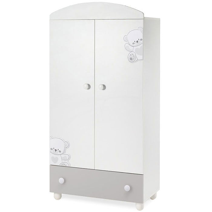 Jolie Гардероб Бял/Сив 50 X 90 X 180 H --- BebeMama