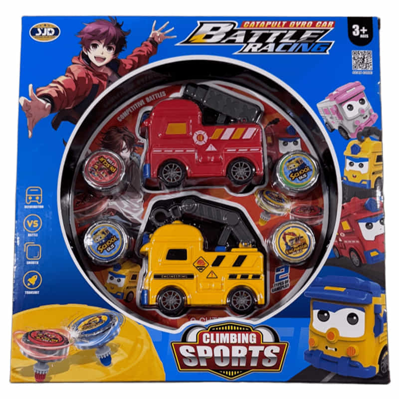 Пумпал С Камионче И Арена Червен Жълт Raya Toys