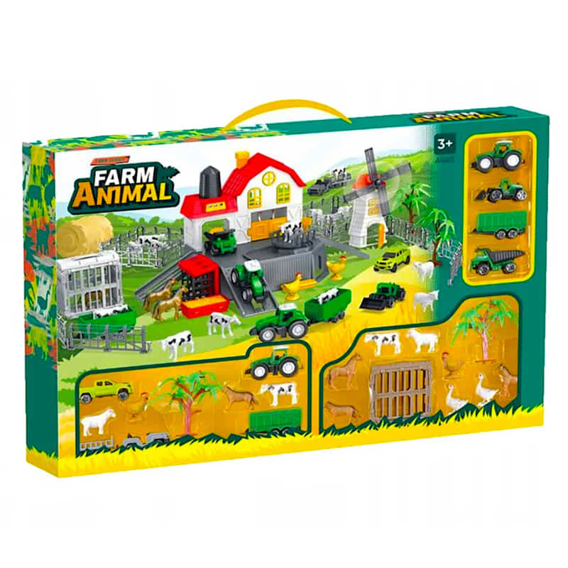 Комплект Ферма С Животни И Аксесоари Raya Toys