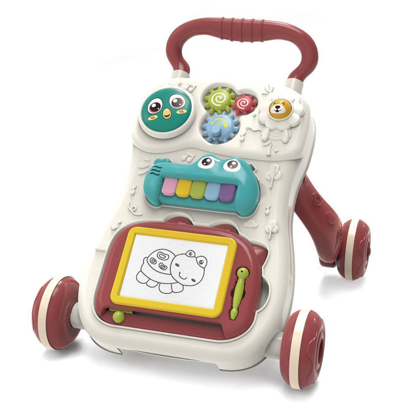 Raya Toys 2 az 1-ben bébikomp, bordó
