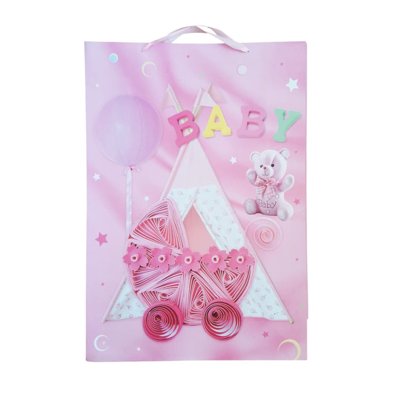 Хартиена Торбичка Розова С Количка Raya Toys