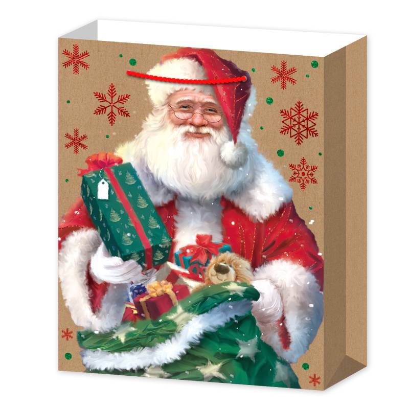 L Торбичка Дядо Коледа С Чувал С Подаръци Raya Toys