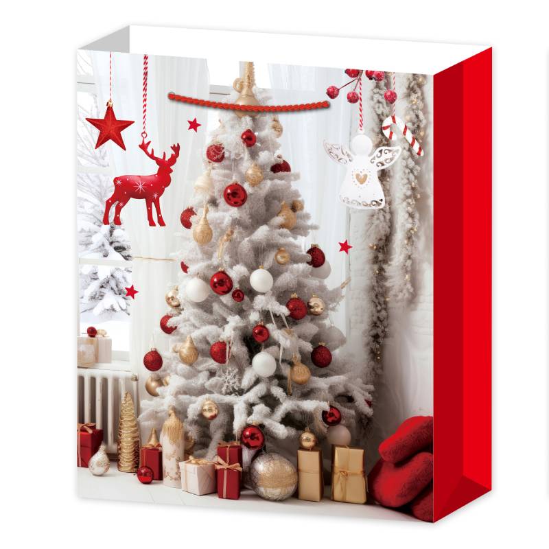 Xxl Торбичка Коледна Бяла Елха И Подаръци Raya Toys
