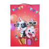 Xxl Хартиена Торбичка Червена С Животни Raya Toys