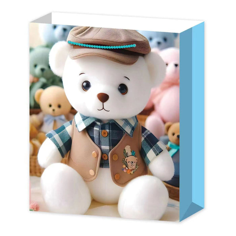 L Хартиена Торбичка Бяло Мече С Елече Raya Toys