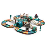 Dino Track versenypálya 137 db, elemes, Raya Toys