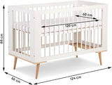 Бебешка Кошара Sofie 60 120см Бук+бяло Littlesky