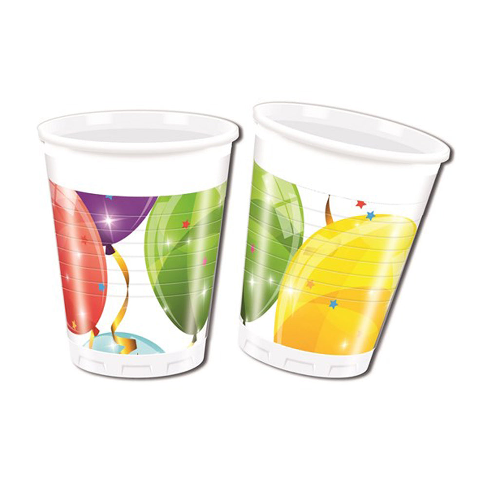 Pahare de hârtie 8 buc. 200 ml. Strălucitoare