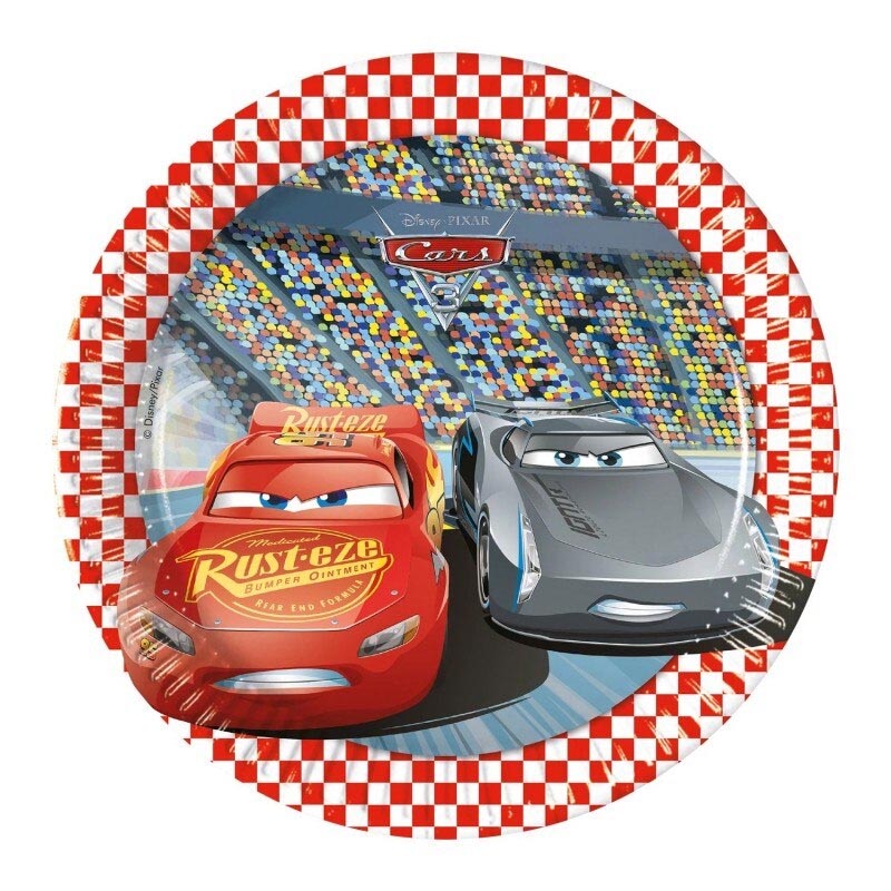 Хартиени Чинии 20cm Cars 3 Procos