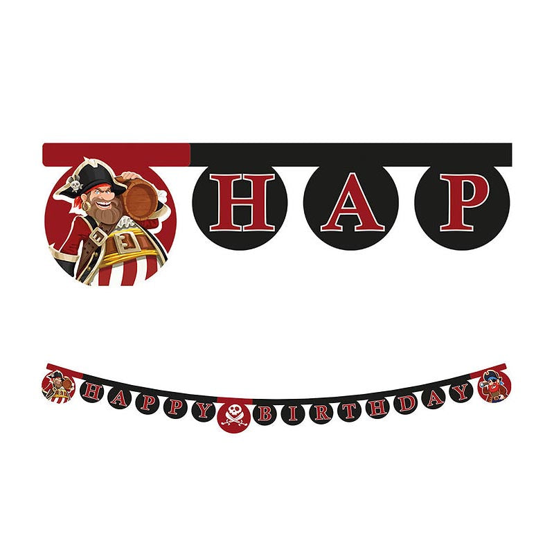 Банер Happy Birthday Pirates Island Procos