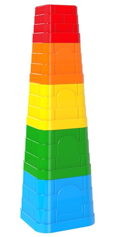 Пирамида С 5 КвадратниЧашки8Х8Х7