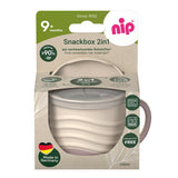 Чаша С Капак 2в 1 Eat Green 9м Бежов Nip