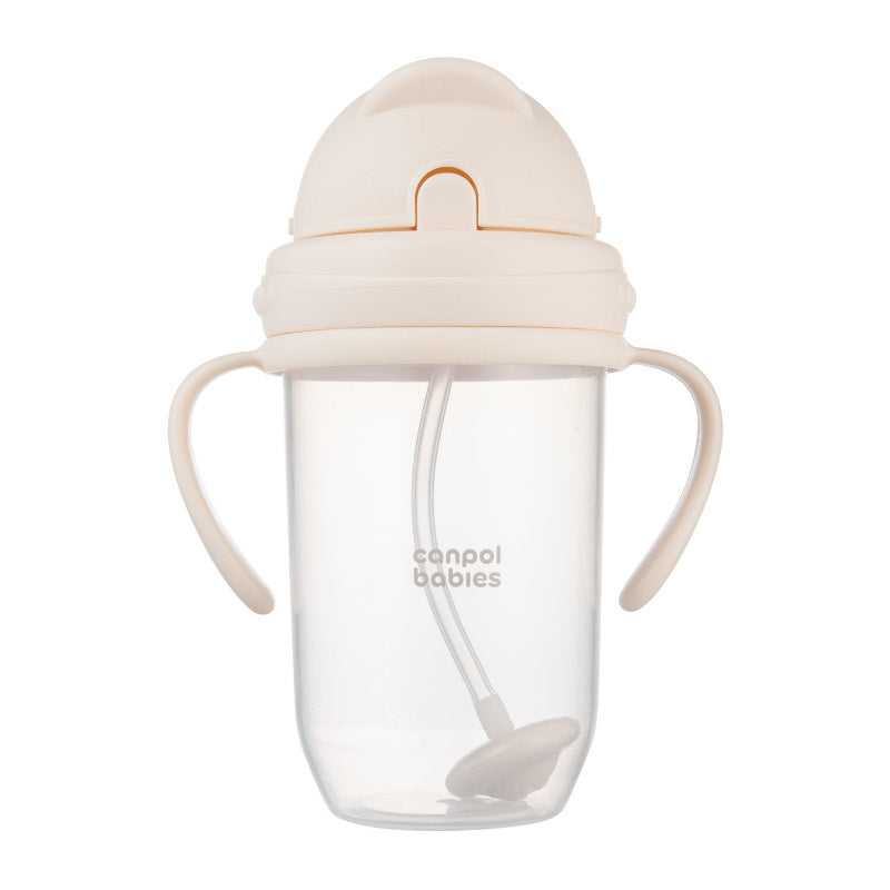 Чаша Нетеч Със Сламка И Дръжки 270мл Canpol