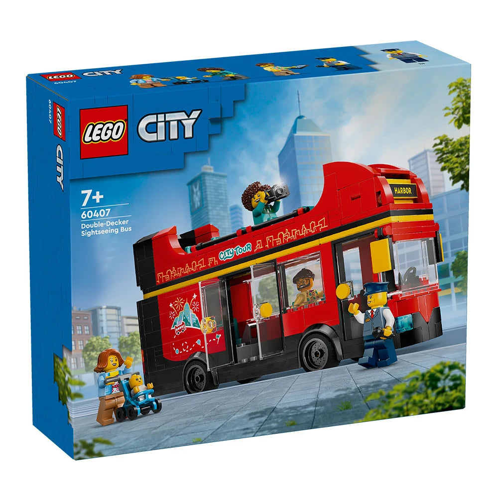 LEGO piros emeletes városnéző busz