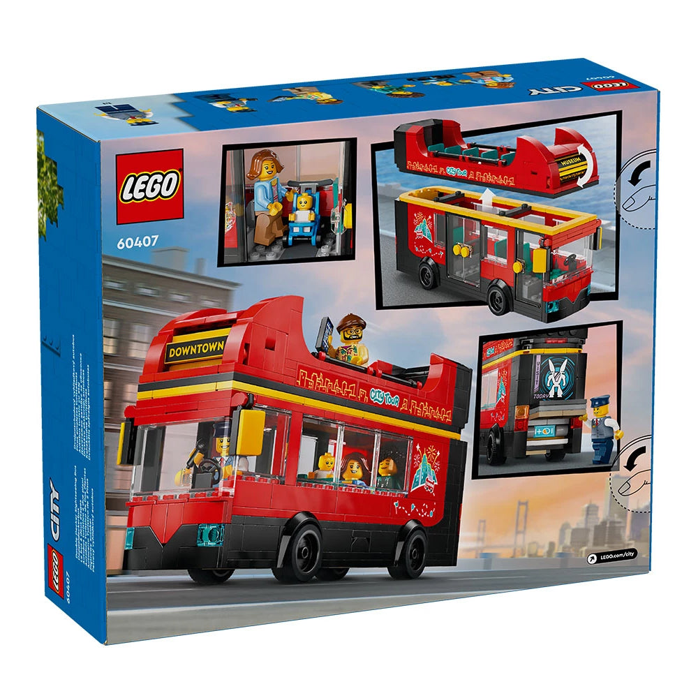 LEGO piros emeletes városnéző busz