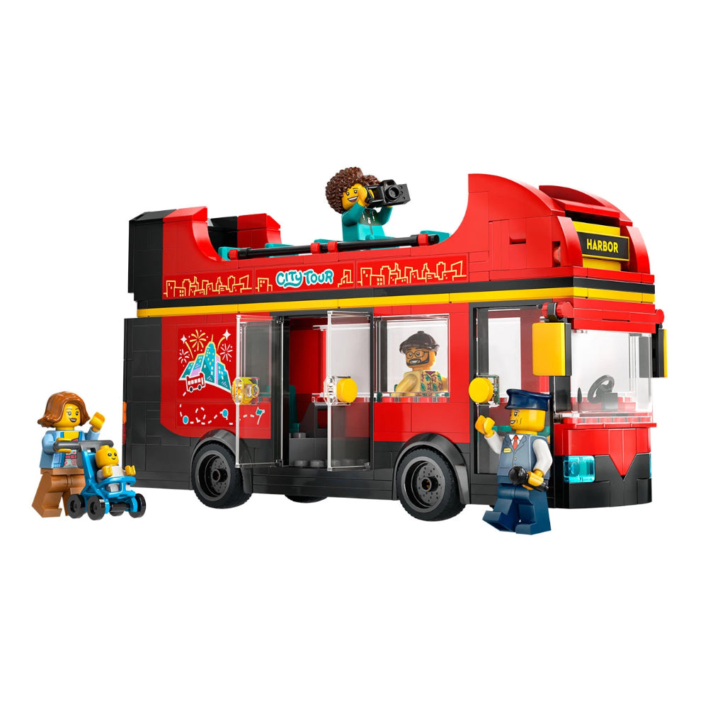 LEGO piros emeletes városnéző busz