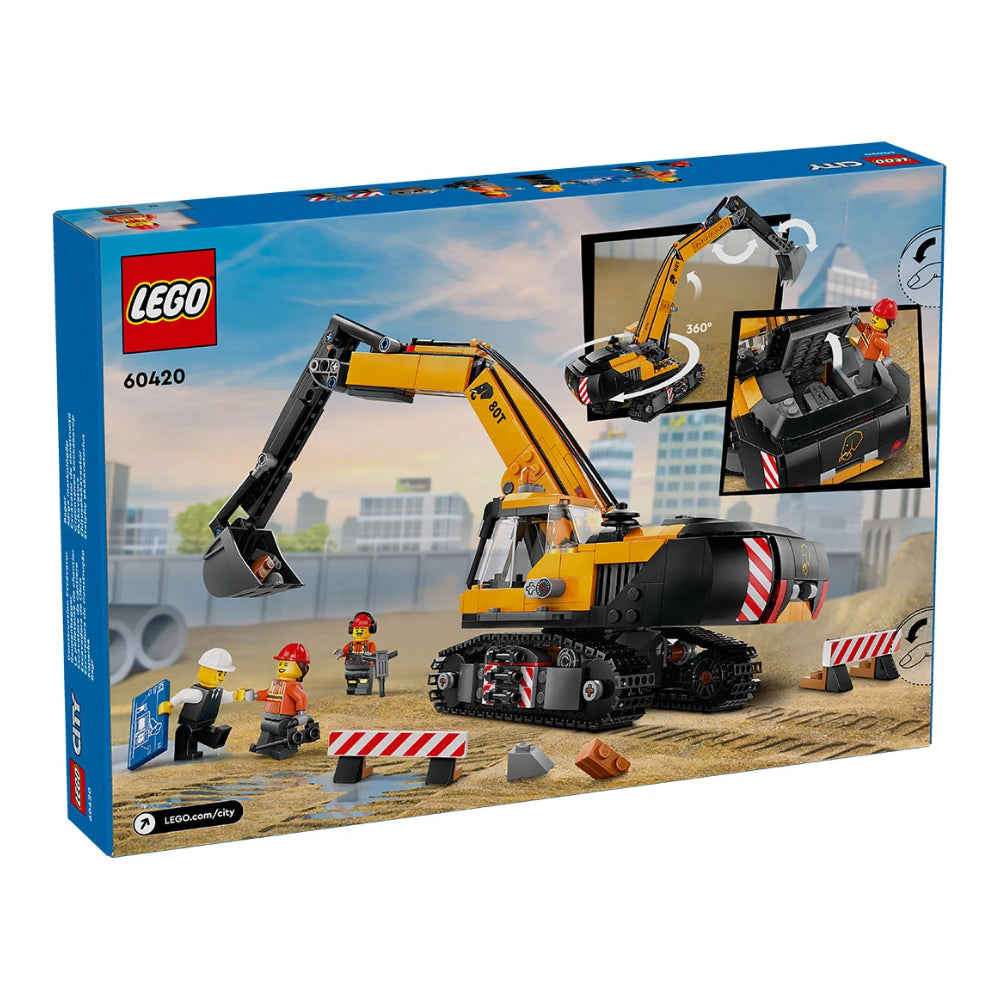 Sárga Lego Építési Kotrógép