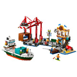 Lego Parti Kikötő Teherhajóval
