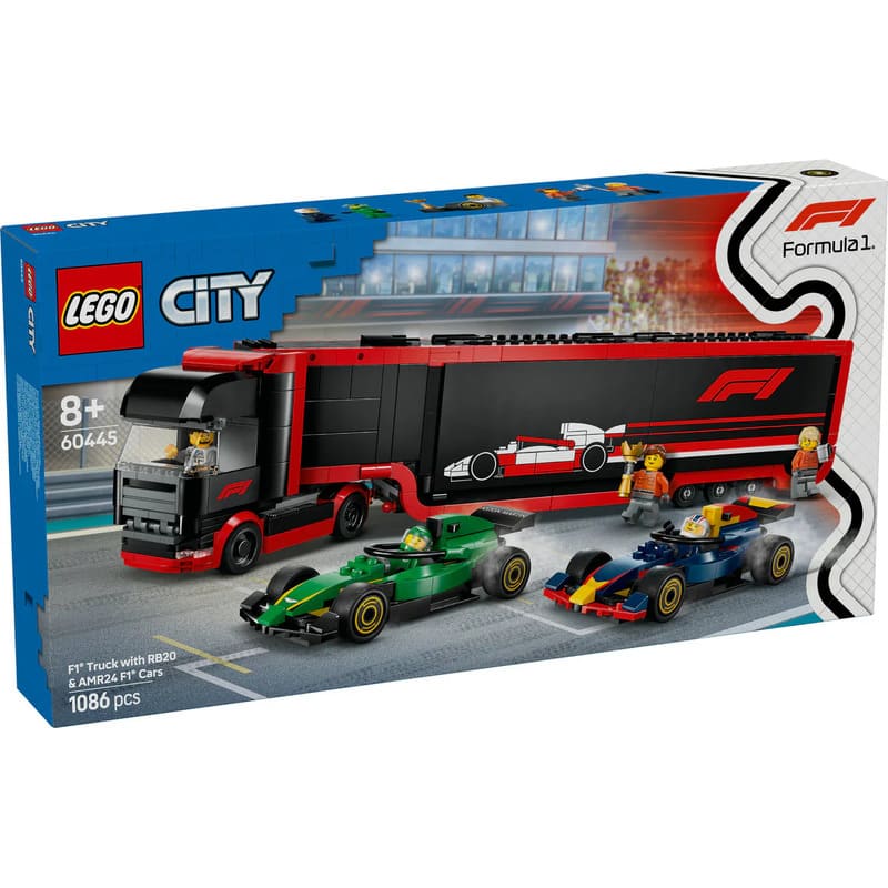 F1 teherautó Rb20 és Amr24 F1 Lego autókkal