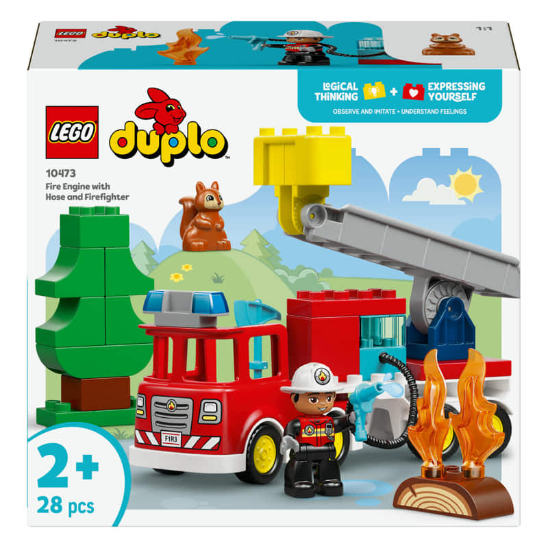 Пожарна Кола С Маркуч И Пожарникар Lego