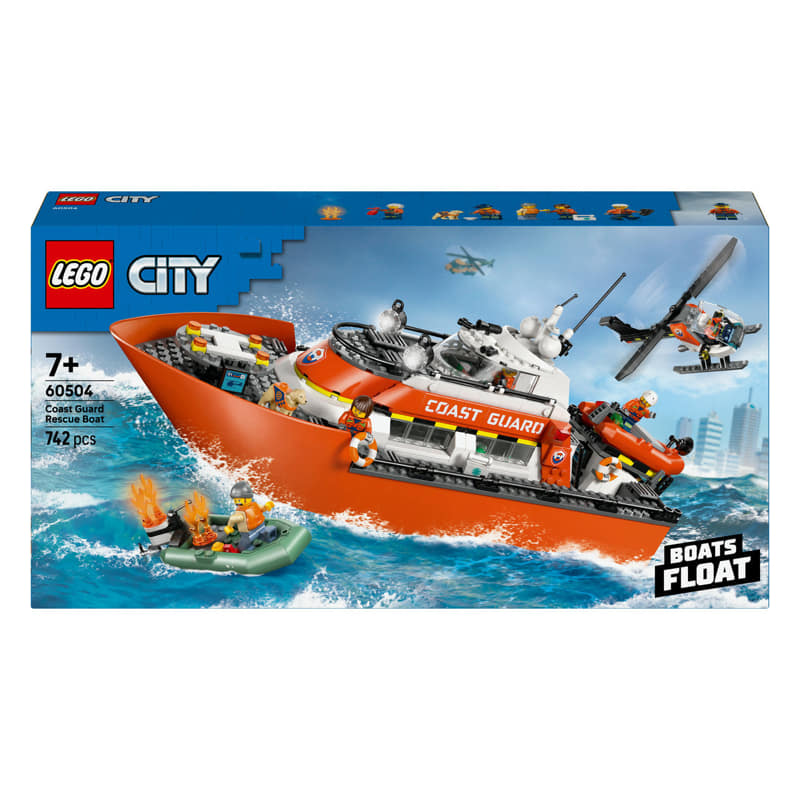 Спас. Катер Хеликоптер На Бреговата Охрана Lego