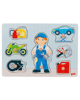 Puzzle cu mâner mecanic