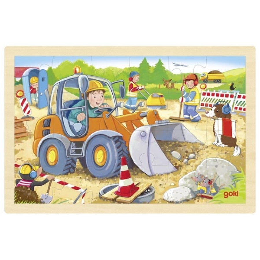 Építkezés puzzle - 24 darabos