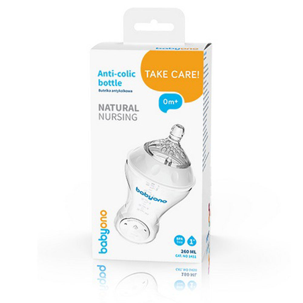 Шише Антиколик Natural 260мл Babyono