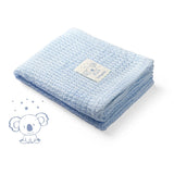 02 Одеало Бамбук 75 X 100 Cм Синьо Babyono