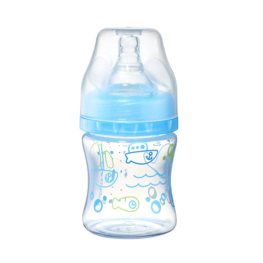 Sticlă pentru Hristos. Gât larg 120 ml albastră