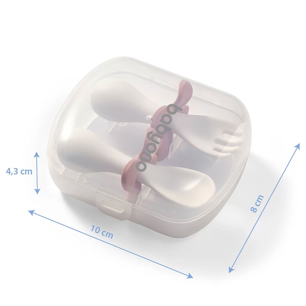 01 Babyono Ergonomikus Evőeszköz Készlet Gyermekeknek, Rózsaszín
