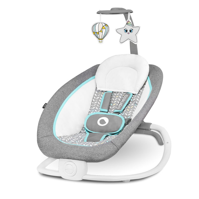 Бебешки Шезлонг Люлка Pascal Grey Scandi Lionelo